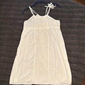 J Crew white eyelet sundress. Size Small.